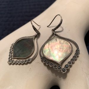 Silpada Sterling Silver and abalone earrings